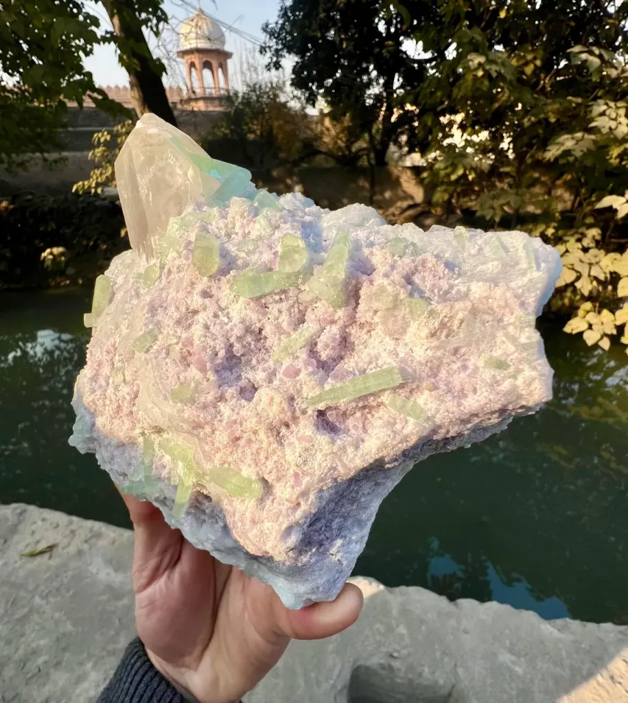 Tourmaline with Quartz and Lepidolite from Afghanistan - image 4