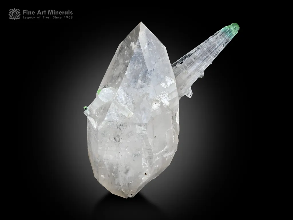 Tourmaline with Quartz from Afghanistan image