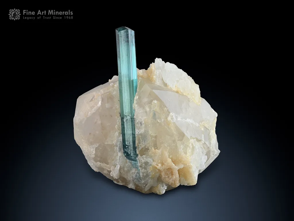Tourmaline with Quartz from Afghanistan image