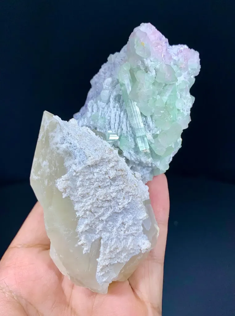 Tourmaline with Smoky Quartz and Albite from Afghanistan - image 6