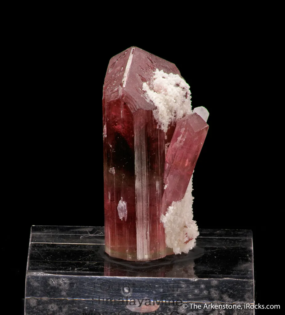 Tourmaline with Stilbite - image 3