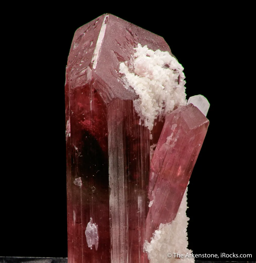 Tourmaline with Stilbite image