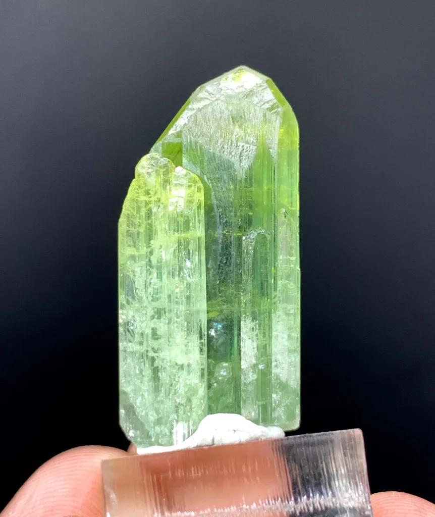 Tower Green Tourmaline Crystal gem from Afghanistan - image 5