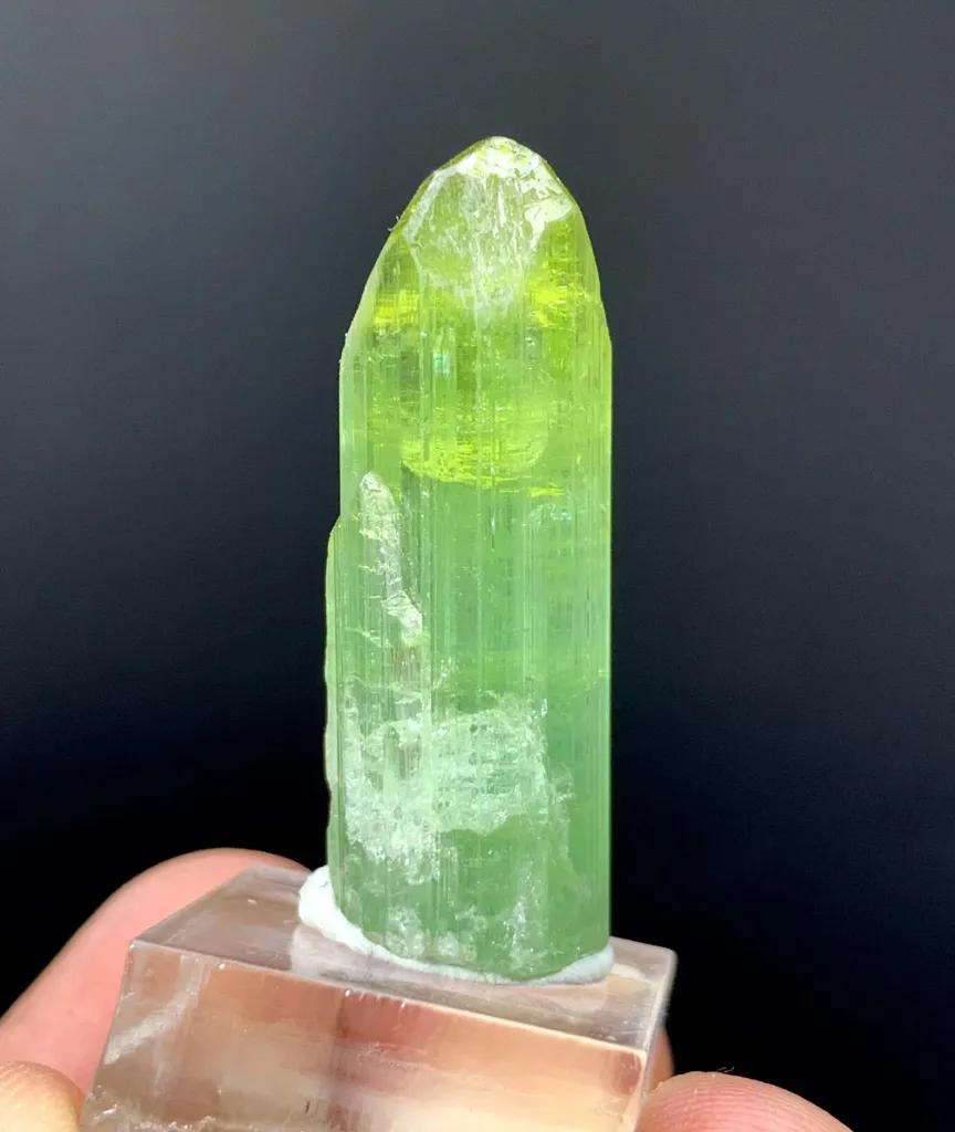 Tower Green Tourmaline Crystal gem from Afghanistan - image 6