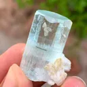 Transparent Blue Diamond Cut Aquamarine Crystal from Pakistan - image 8