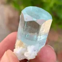 Transparent Blue Diamond Cut Aquamarine Crystal from Pakistan - image 2