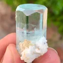 Transparent Blue Diamond Cut Aquamarine Crystal from Pakistan - image 7