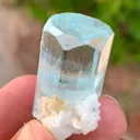 Transparent Blue Diamond Cut Aquamarine Crystal from Pakistan - image 4
