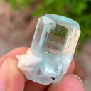 Transparent Blue Diamond Cut Aquamarine Crystal from Pakistan - image 6
