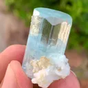 Transparent Blue Diamond Cut Aquamarine Crystal from Pakistan - image 3