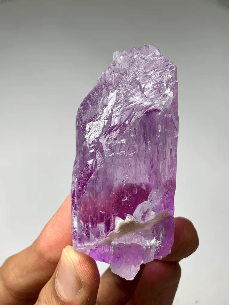 Transparent Kunzite var Spodumene Crystal from Afghanistan - image 5