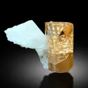 Transparent Rich Golden Color Topaz with Feldspar from Skardu Pakistan - 67 gram - image 4