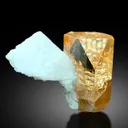 Transparent Rich Golden Color Topaz with Feldspar from Skardu Pakistan - 67 gram - image 2