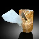 Transparent Rich Golden Color Topaz with Feldspar from Skardu Pakistan - 67 gram - image 5