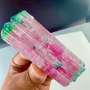 Tri color candy Tourmaline from Afghanistan - image 1