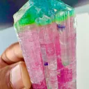 Tri color candy Tourmaline from Afghanistan - image 2