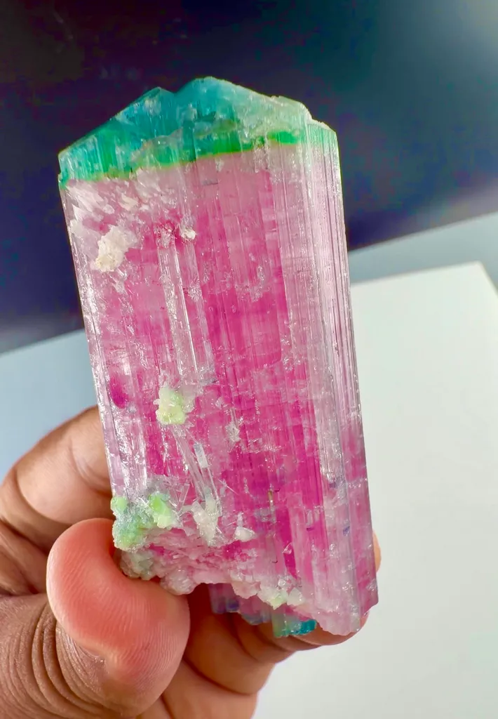 Tri color candy Tourmaline from Afghanistan - image 5