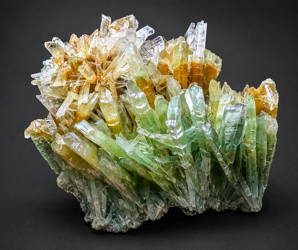 Tri-Color Gypsum from Poland, Lubin image