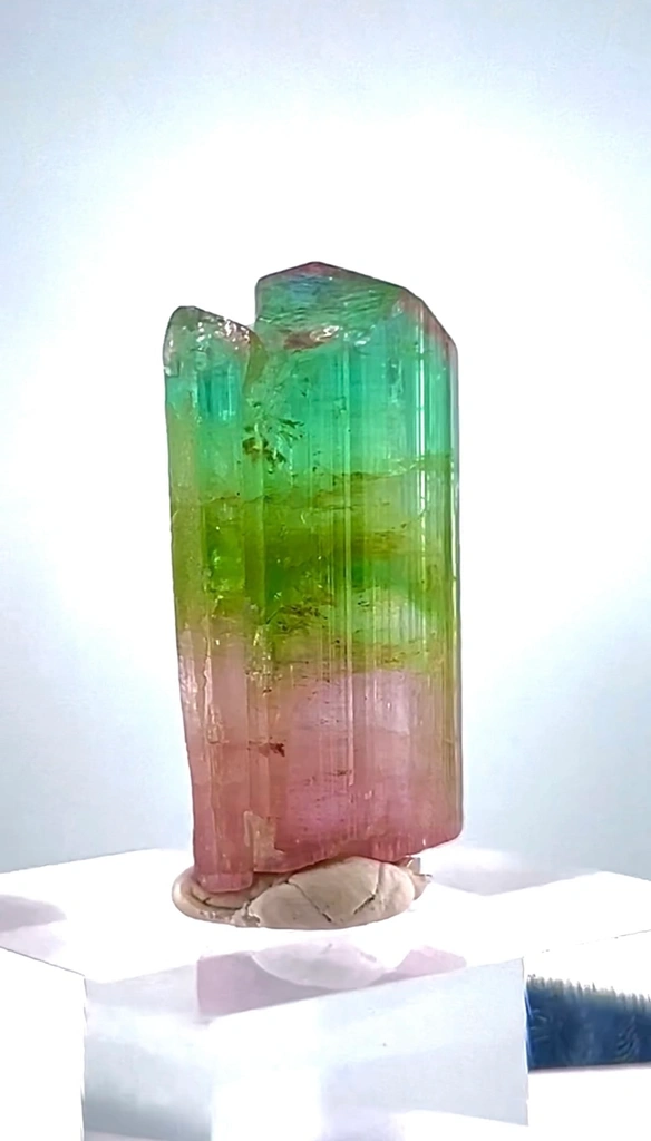 Tri Color Tourmaline Crystal from Afghanistan - image 6