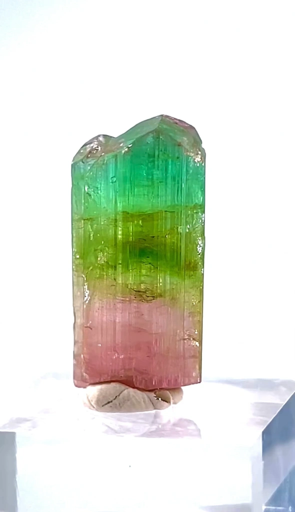 Tri Color Tourmaline Crystal from Afghanistan - image 8