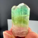 Tri Color Tourmaline Crystal from Afghanistan - image 1