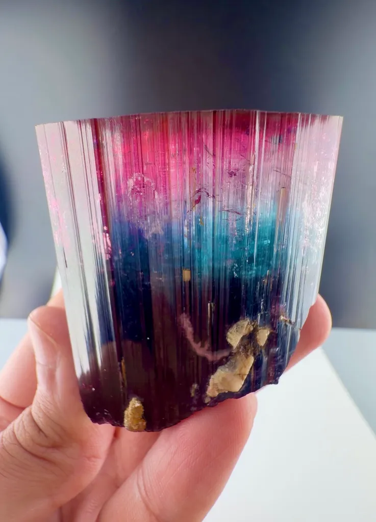 Tri color Tourmaline from Afghanistan - image 2
