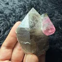 Tri colour Tourmaline with Smoky quartz from Afghanistan - image 7