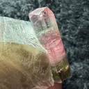 Tri colour Tourmaline with Smoky quartz from Afghanistan - image 4