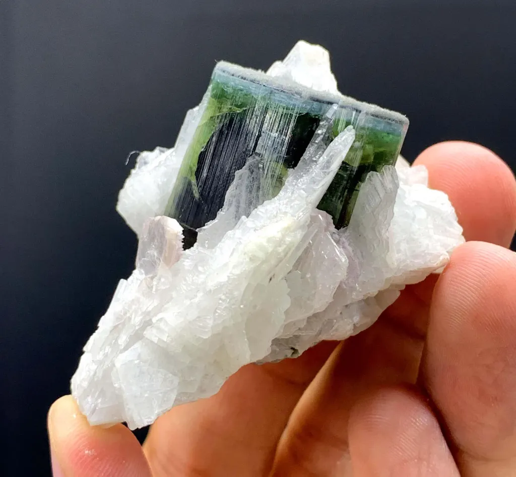 Tricolor Tourmaline with Albite from Afghanistan - image 5
