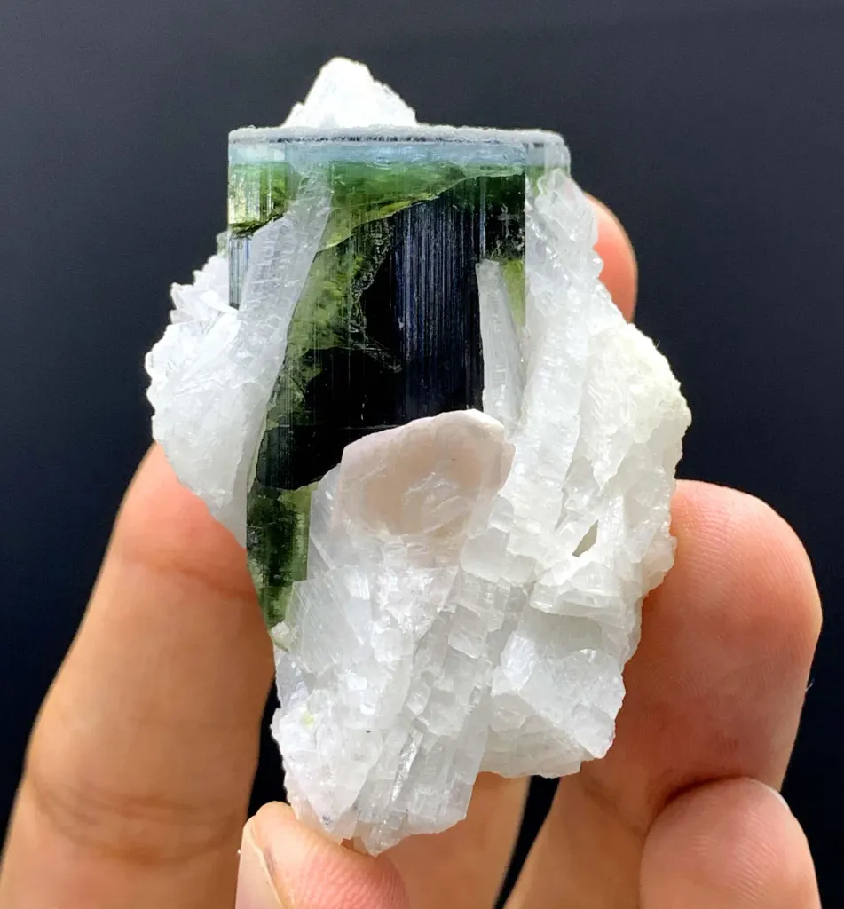 Tricolor Tourmaline with Albite from Afghanistan - image 3
