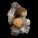 Tripal Fluorite Botryoidal on MM Quartz Natural Mineral Specimen - image 2