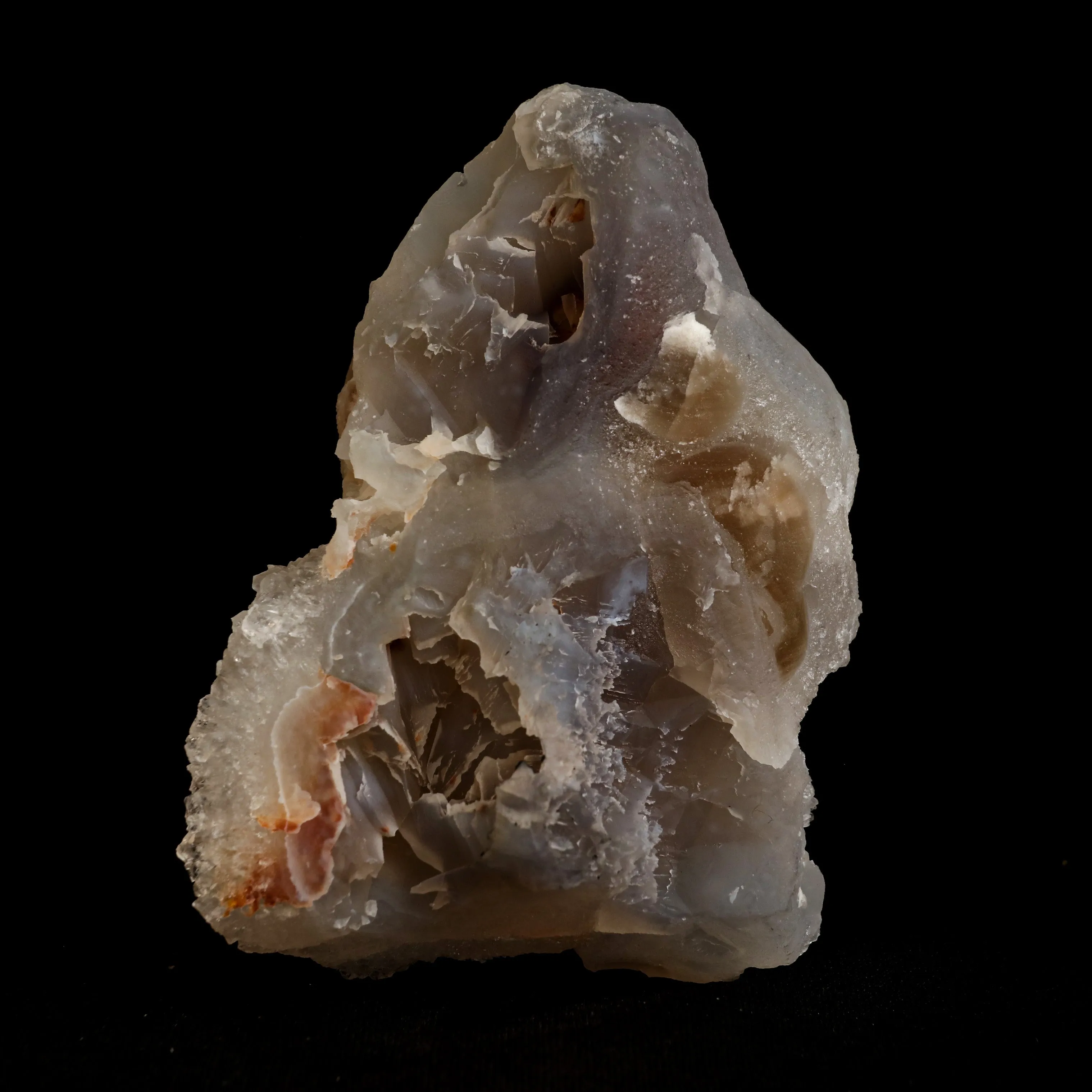 Tripal Fluorite Botryoidal on MM Quartz Natural Mineral Specimen - image 4