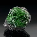 Tsavorite Garnet on Graphite - image 1