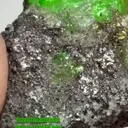 Tsavorite Garnet with Pyrite on Graphite from Tanzania - image 4