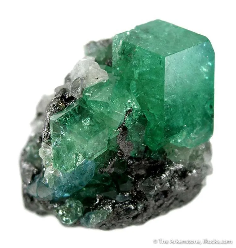Tsavorite With Graphite And Apatite image