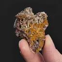 Tsumcorite and Mimetite on Quartz - image 2