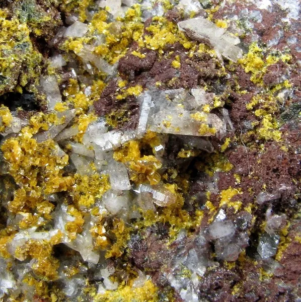 Tsumcorite on Quartz - image 2