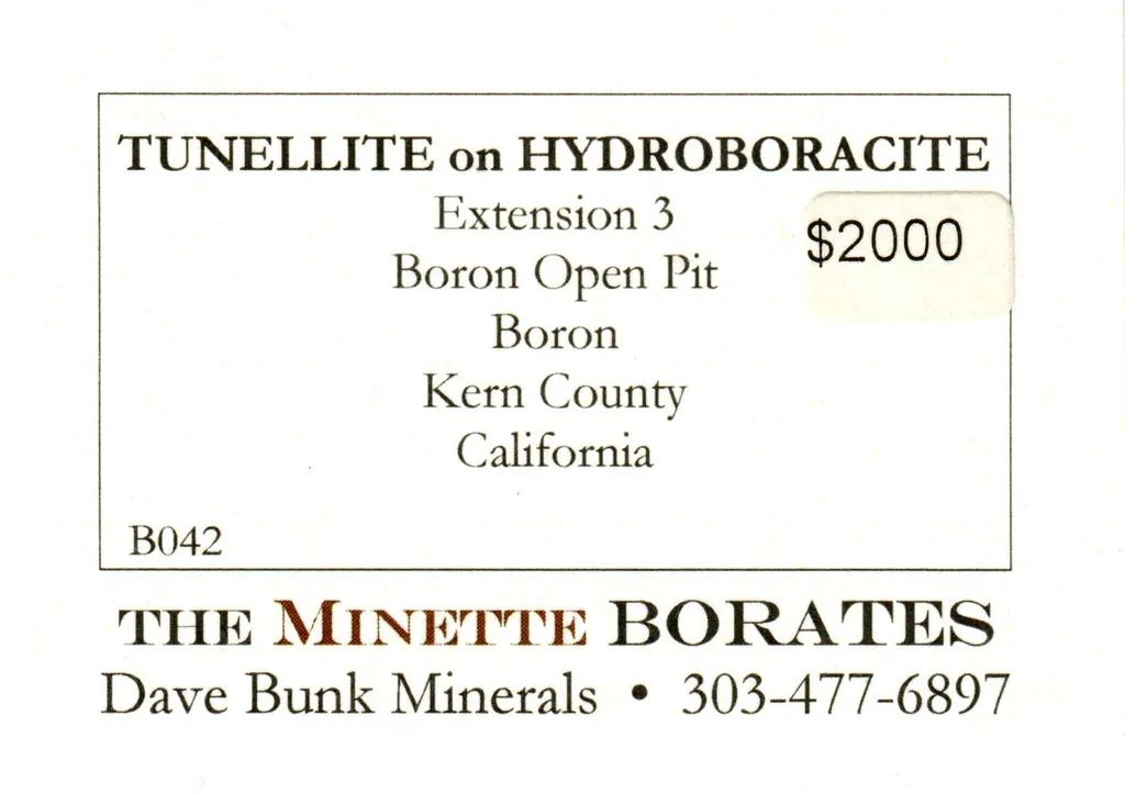 TUNELLITE on Hydroboracite - image 9