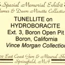 TUNELLITE on Hydroboracite - image 7