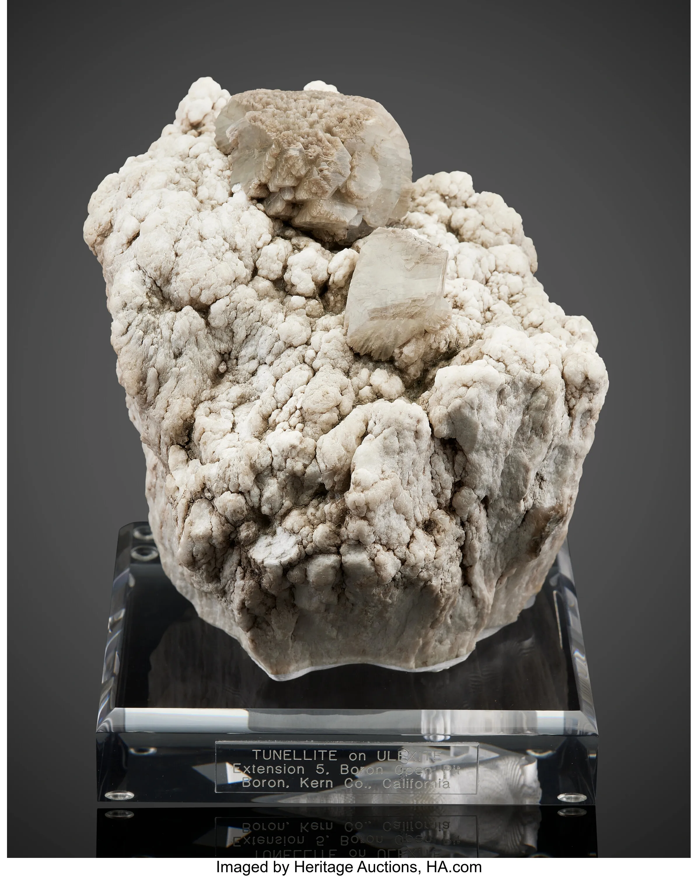 Tunellite on Ulexite - image 1