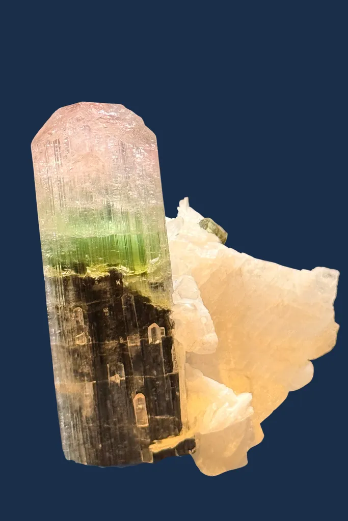 Turmalin from Pakistan, Gilgit-Baltistan, Roundu Bezirk, Haramosh Mts, Stak Nala image