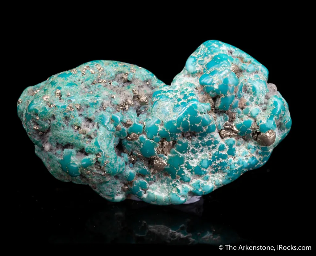 Turquoise nodule with Pyrite image