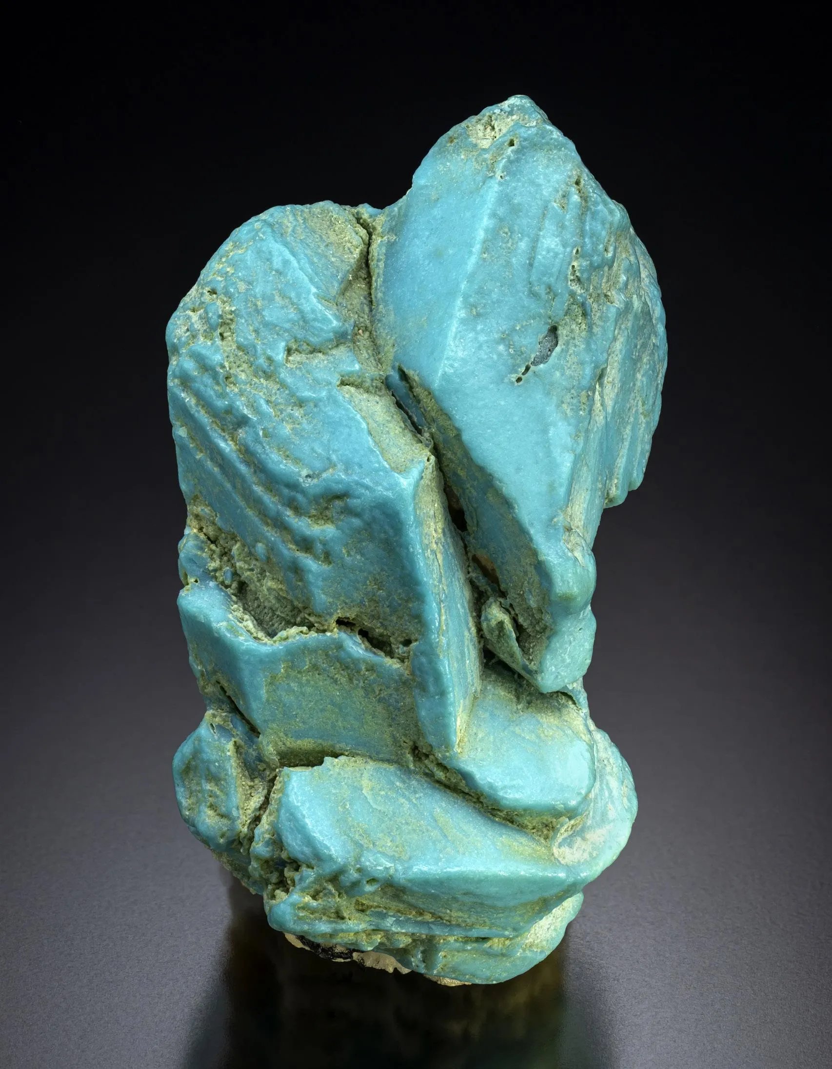 Turquoise pseudomorphs after Fluorapatite - image 1