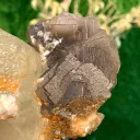Twer Shape Dog Tooth Calcite with Fluorite Combined Specimen - image 8