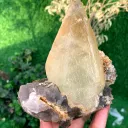 Twer Shape Dog Tooth Calcite with Fluorite Combined Specimen - image 6