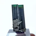 Twin Green Cap Tourmaline with Albite - image 4