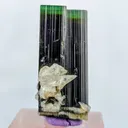 Twin Green Cap Tourmaline with Albite - image 2