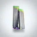 Twin Green Cap Tourmaline with Albite - image 1