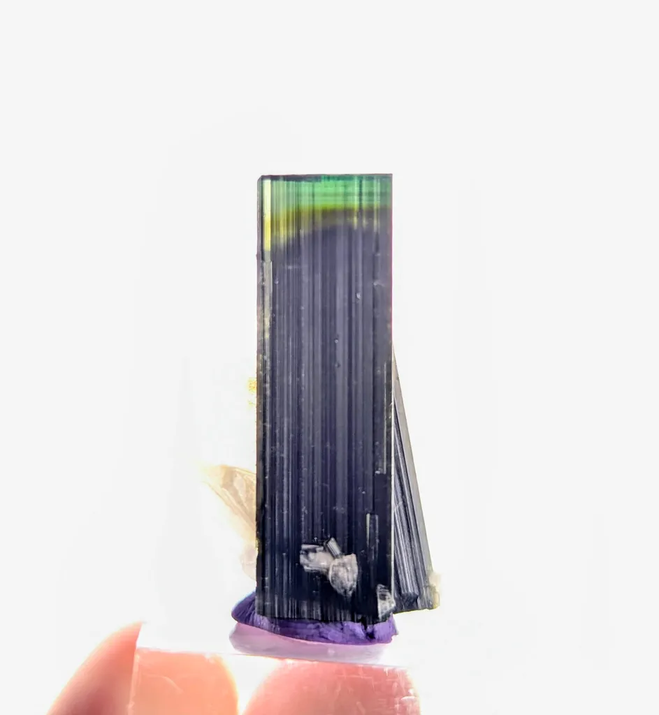 Twin Green Cap Tourmaline with Albite - image 7