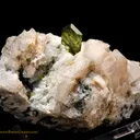 Twin of Titanite (Sphene) on Calcite - image 2